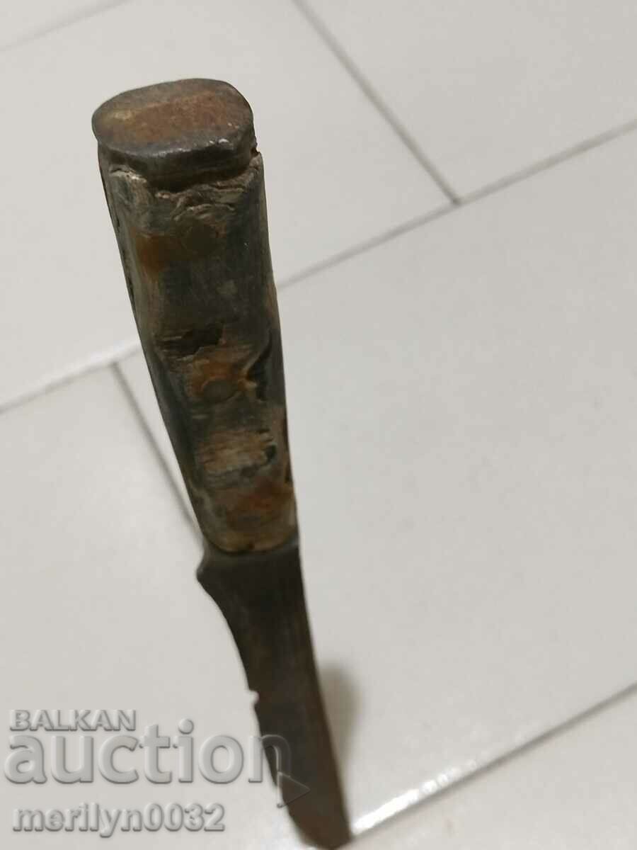 Buinovski knife charred buffalo horn 24cm without kaniya karakulak - 7 Buinovski knife charred buffalo horn 24cm without kaniya karakulak - 7