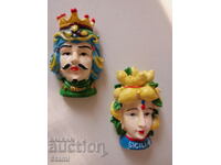 Set of two Moor magnets from Sicily, Italy-1