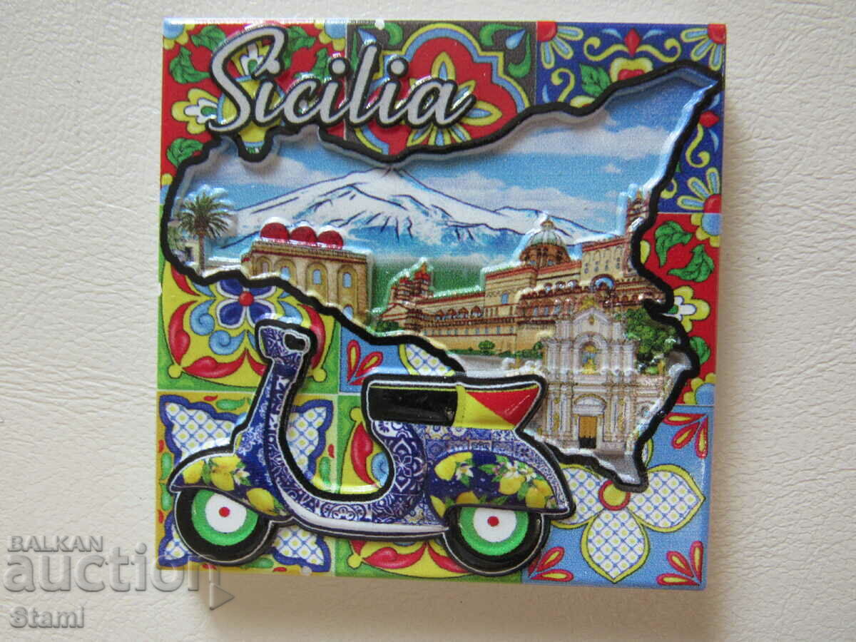 Auction Magnet from Sicily, Italy-1 Auction Magnet from Sicily, Italy-1