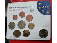 Germania SET 2008 D-München de 9 monede/2x2 euro/