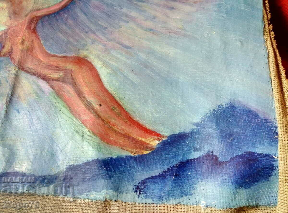 Delivery of EROTIC - Old OIL PAINTING Delivery of EROTIC - Old OIL PAINTING