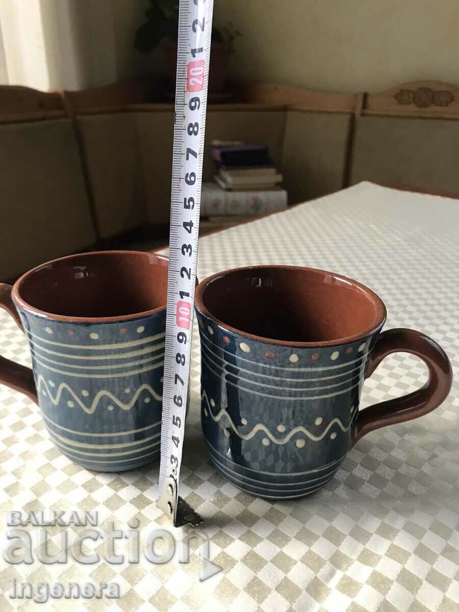 Auction CERAMIC TROJAN MUG LARGE - 2 PCS. Auction CERAMIC TROJAN MUG LARGE - 2 PCS.