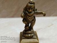 Figurină,bronz,Dancing Krishna,miniatură,