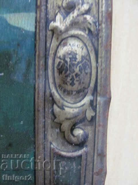 Very old lithograph on sheet metal, 40x30cm. - 5 Very old lithograph on sheet metal, 40x30cm. - 5