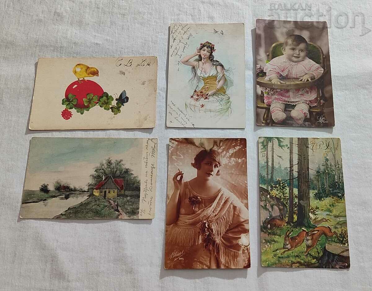 OLD POST CARDS LOT OF 6 PCS