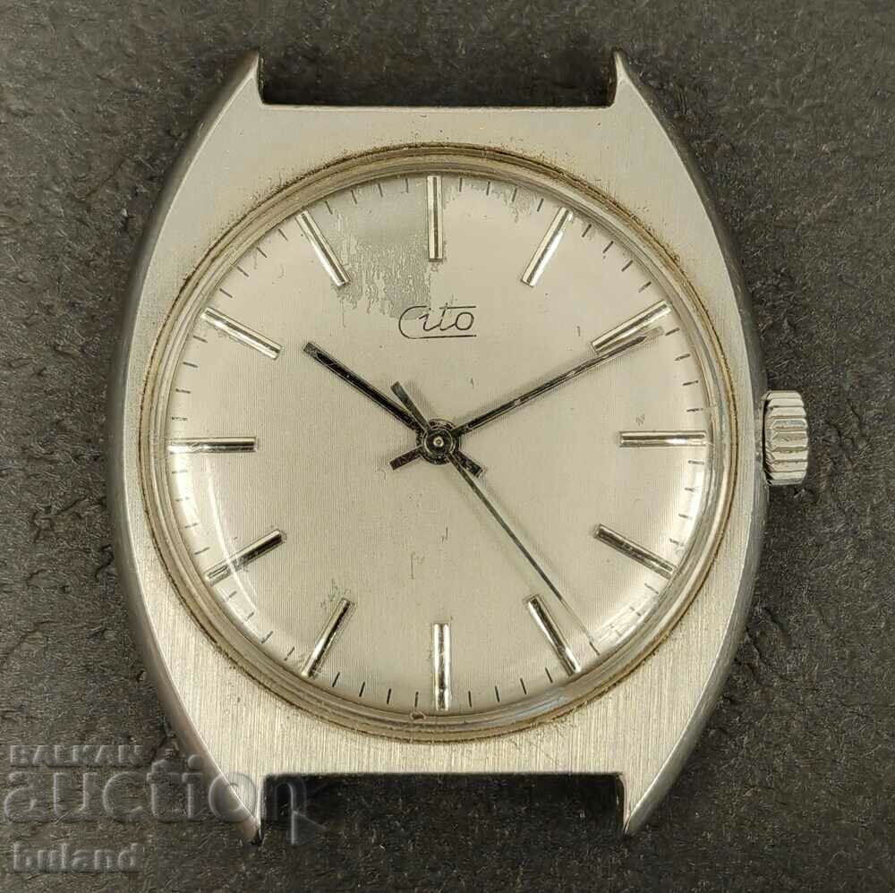 Old Steel Swiss Watch Cito Durowe 7425/2 SWISS