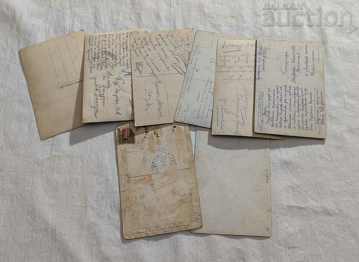 OLD POST CARDS LOT 9 NUMBERS - 5 OLD POST CARDS LOT 9 NUMBERS - 5