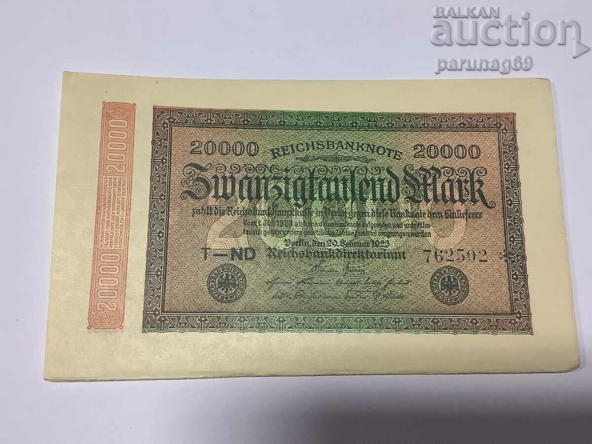 Германия - 20000 марки 1923 год. Р.85a UNC