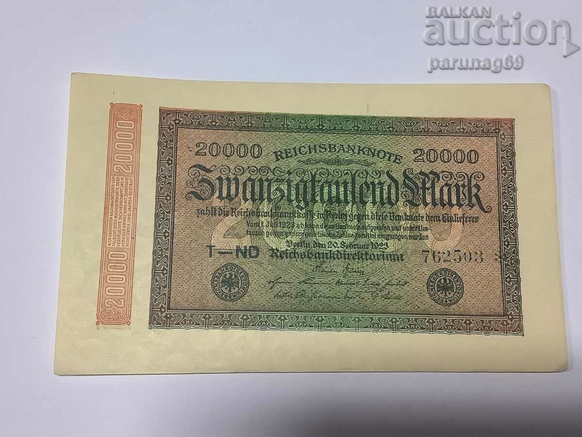 Германия - 20000 марки 1923 год. Р.85a UNC