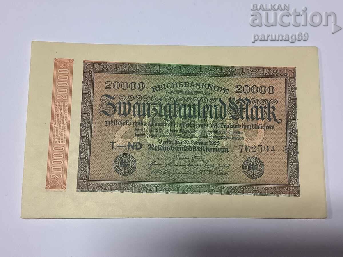 Германия - 20000 марки 1923 год. Р.85a UNC