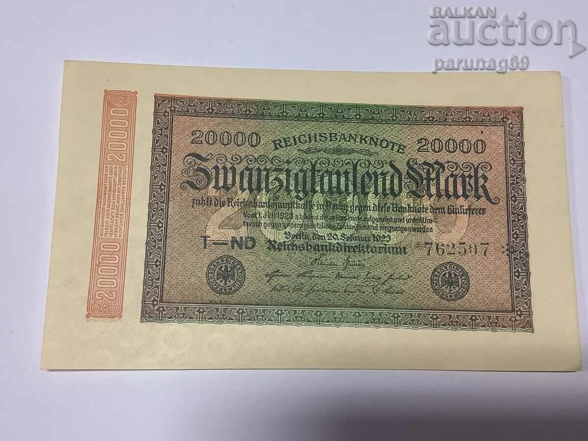 Германия - 20000 марки 1923 год. Р.85a UNC