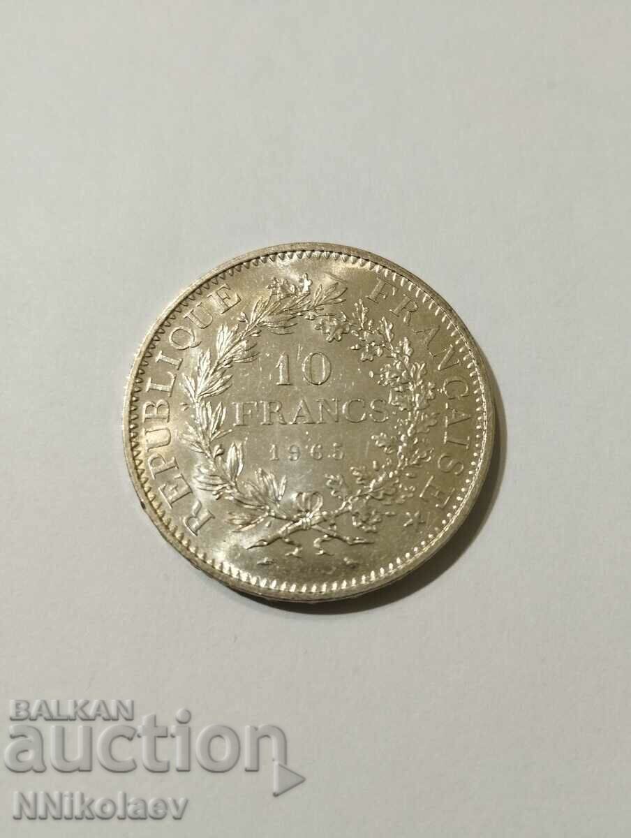 Auction France 10 francs 1965 Auction France 10 francs 1965