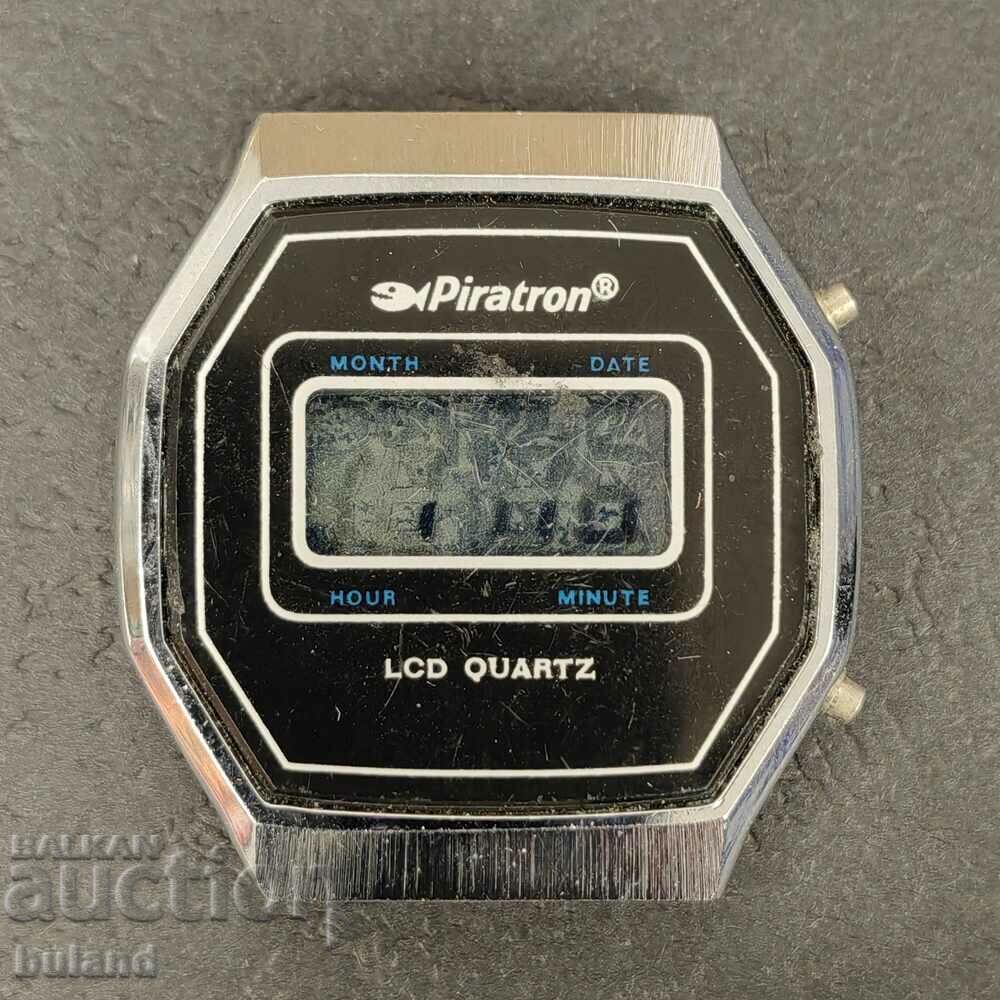 Vechiul ceas digital Piratron LCD Quartz Piratron Quartz