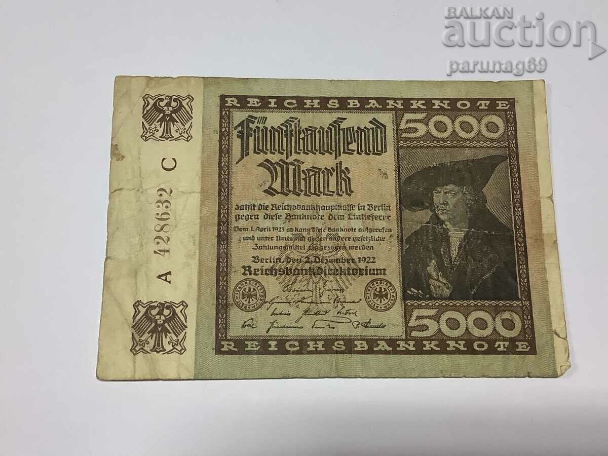 Germany 5000 Marks 1922