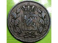 Bavaria 2 pfennig 1869 Germania cupru