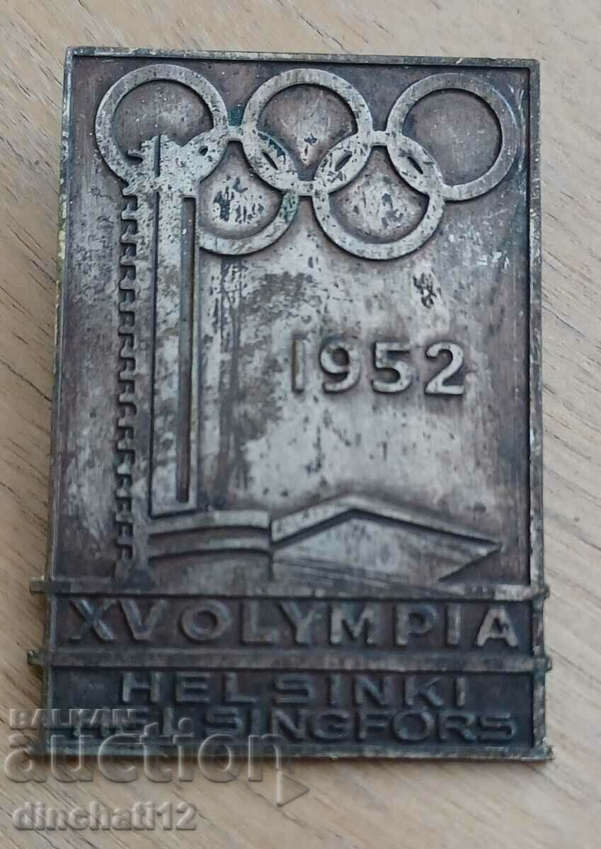 Auction Olympic sign. Helsinki Olympics 1952 Auction Olympic sign. Helsinki Olympics 1952