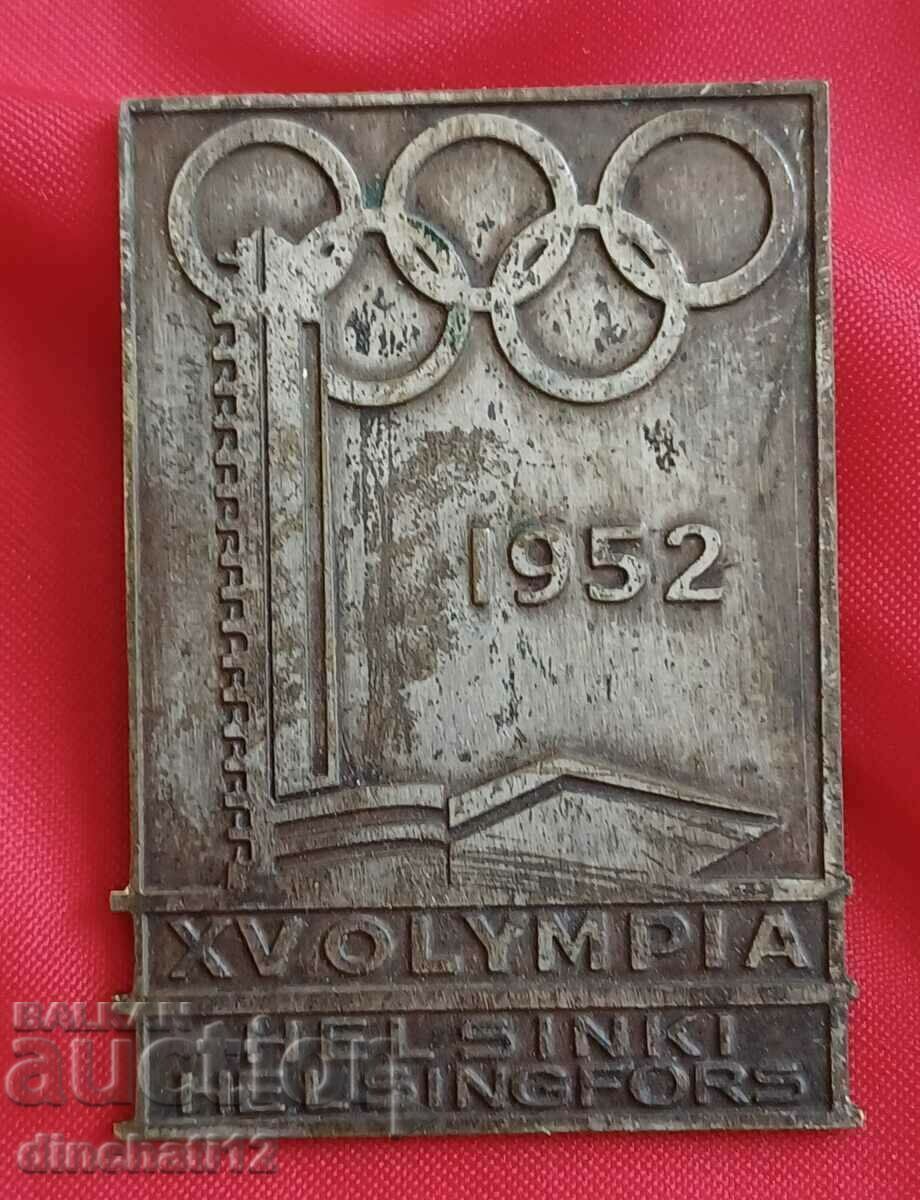 Delivery of Olympic sign. Helsinki Olympics 1952 Delivery of Olympic sign. Helsinki Olympics 1952