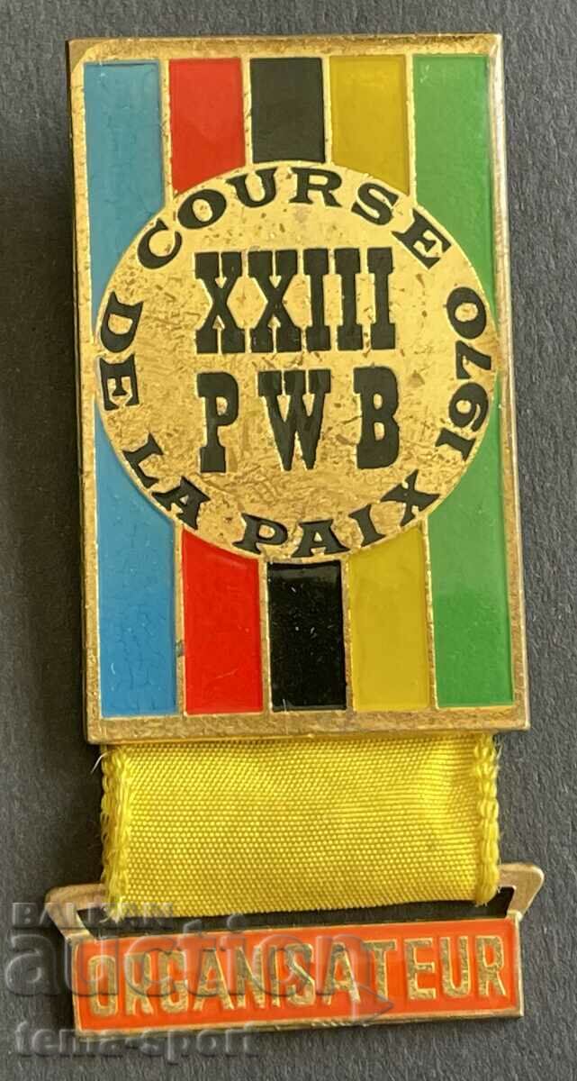 851 Badge Organizer 23rd Peace Cycle Run 1970