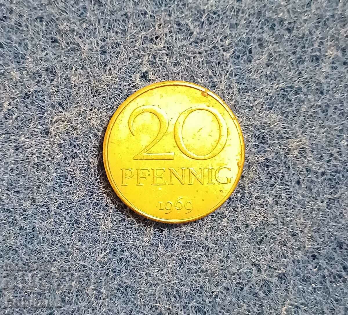 20 Pfenning GDR 1969