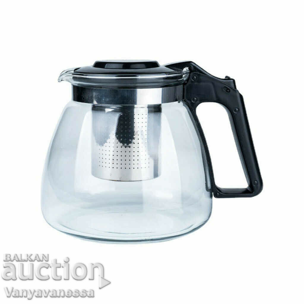 Heat-resistant glass teapot with super strong and durable e