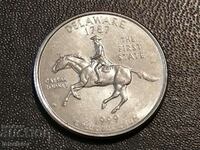 Delaware 25 Cent SUA 1999 Scrisoarea D