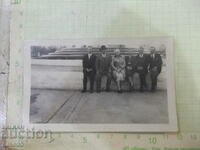 An old photo of a seated group of Bulgarians in America