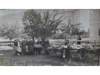 .1930s MARKET STALLS MERCHANTS OLD PHOTO