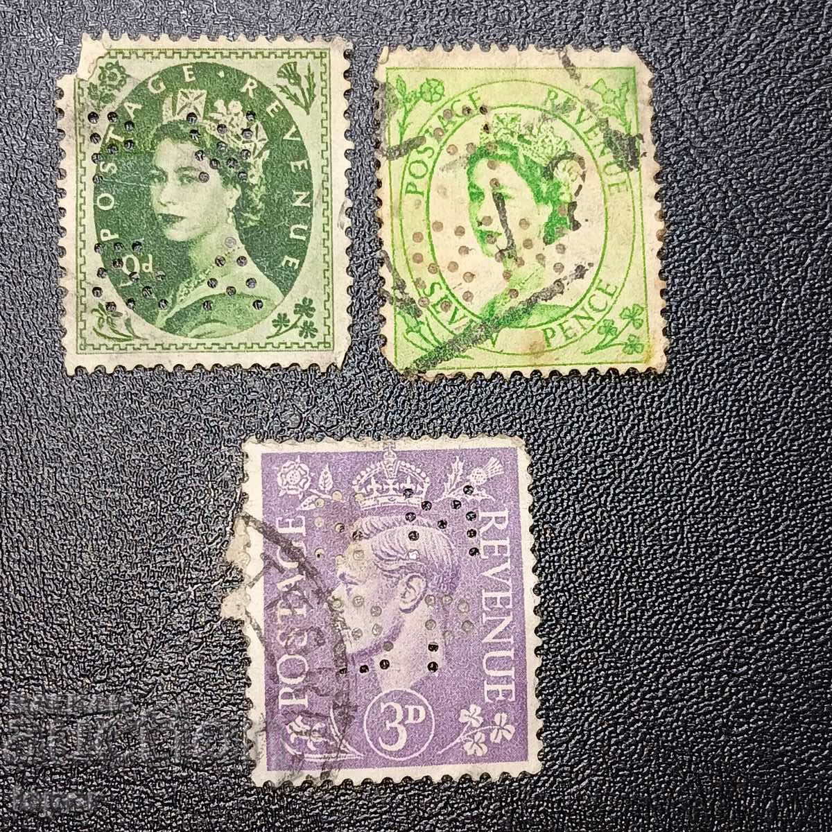 UK United Kingdom Perforated