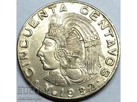 Mexico 1982 50 centavos 25mm