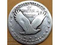 US 1/4 Dollar 1925 25 Cents Liberty Eagle Silver