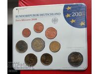 Germany SET 2008 A-Berlin of 9 coins/2x2 euro/