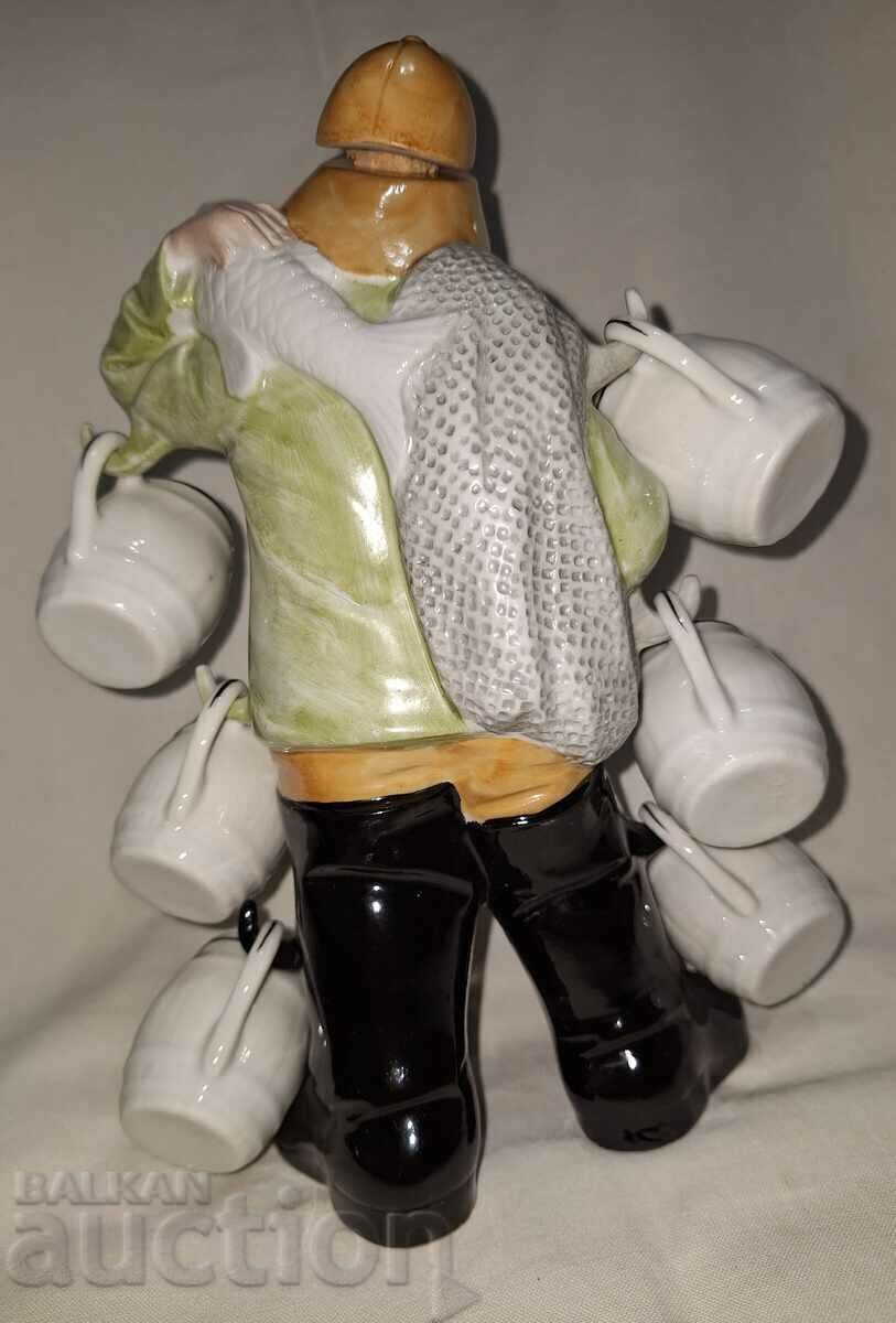 Delivery of Porcelain jug figure fisherman with cups Delivery of Porcelain jug figure fisherman with cups