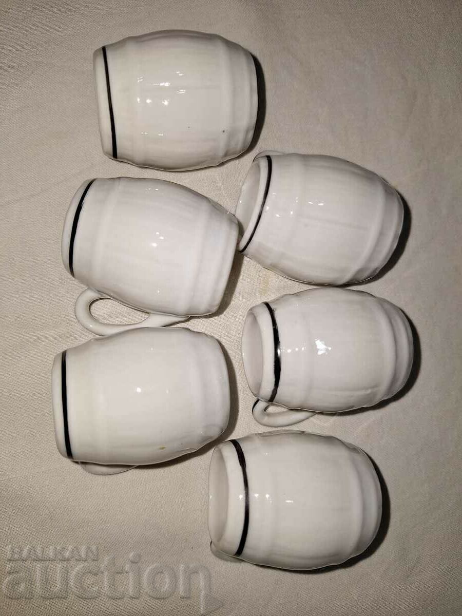 Porcelain jug figure fisherman with cups - 7 Porcelain jug figure fisherman with cups - 7