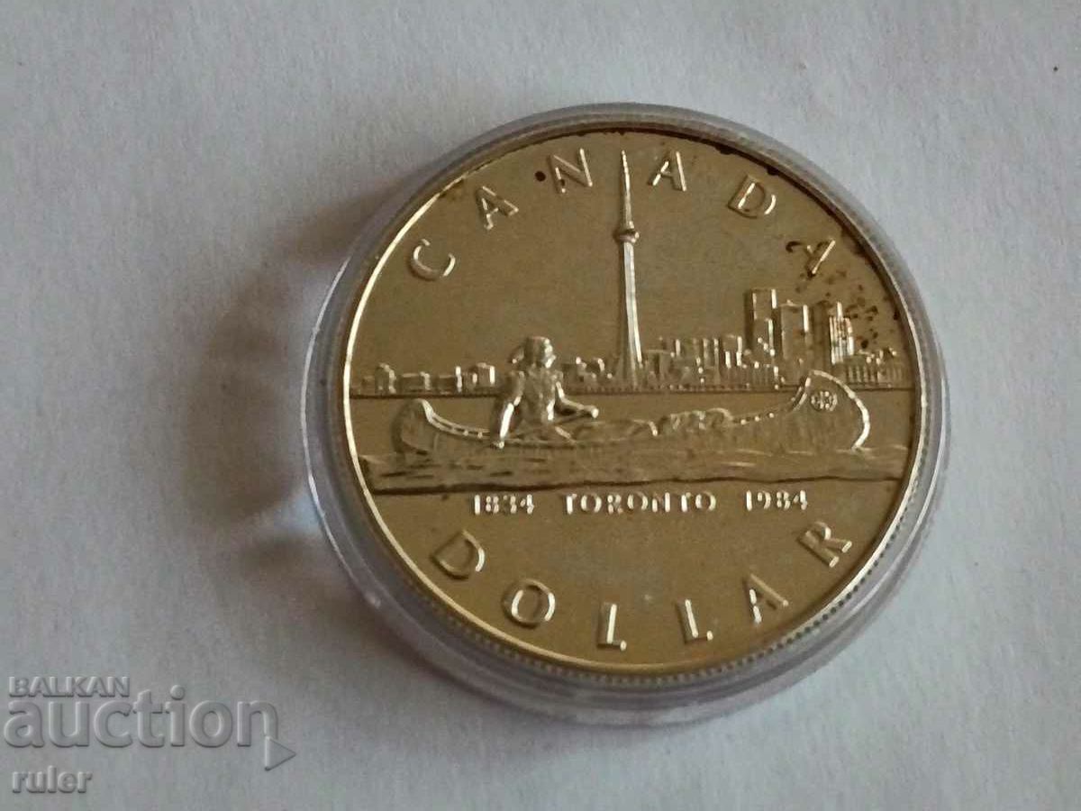 Canada 1 dolar 1984 argint 23,45