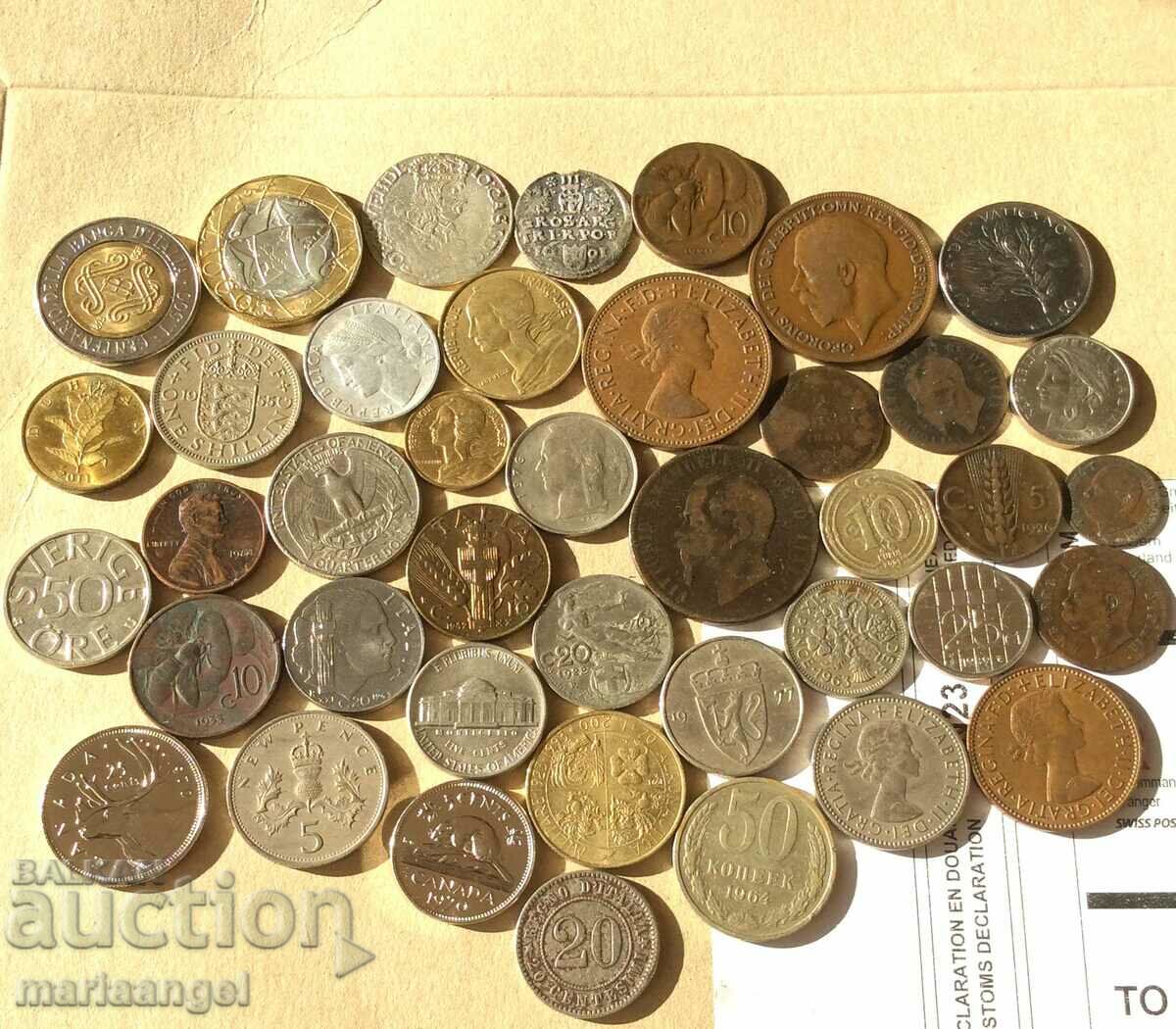 Set of coins - 40 pieces (2 - silver)