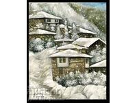 Denitsa Garelova ελαιογραφία 50/40 "Snow in the Rhodopes""