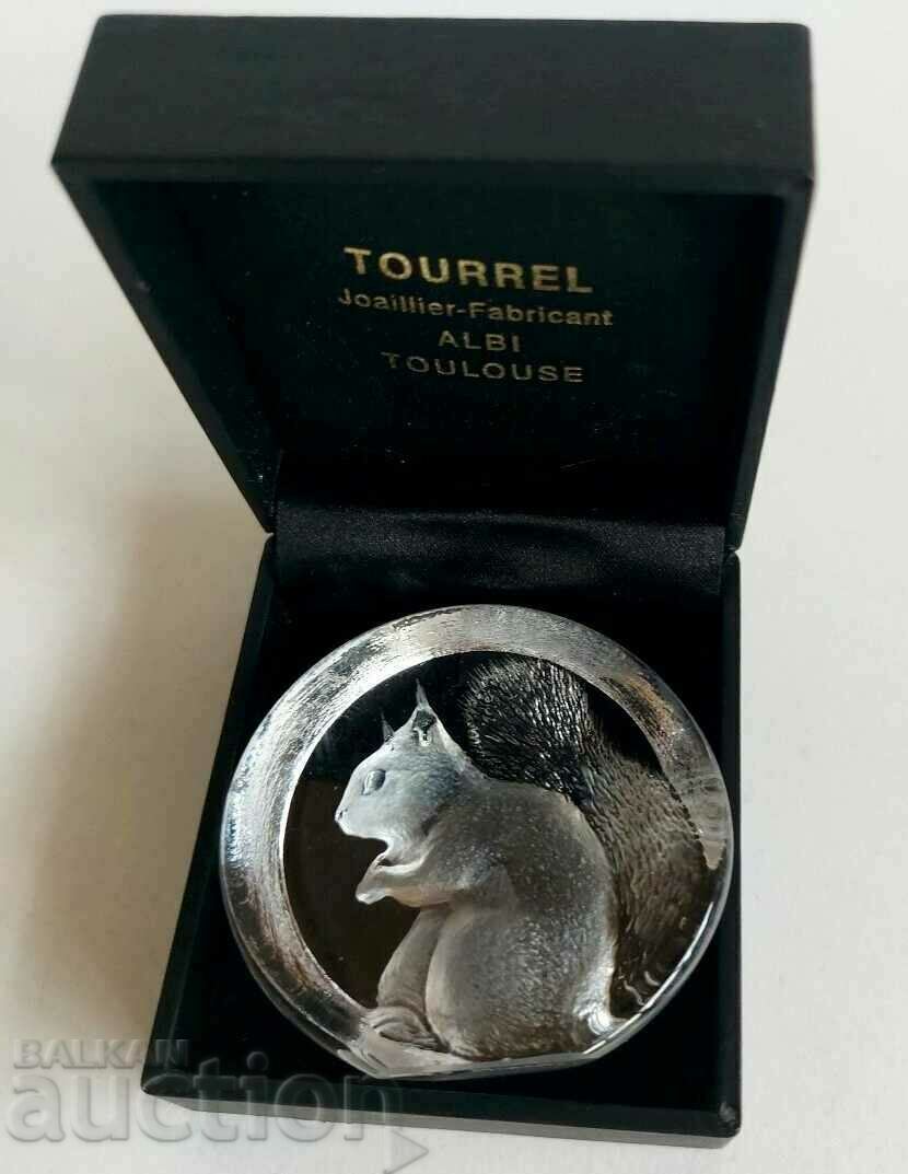 . PRESPAPIE SOUVENIR SQUIRREL FRANCE TOURREL JEWELER