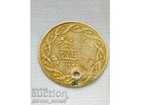 Moneda turcească de aur 1 Sedid Mahmudieh 1223(28)