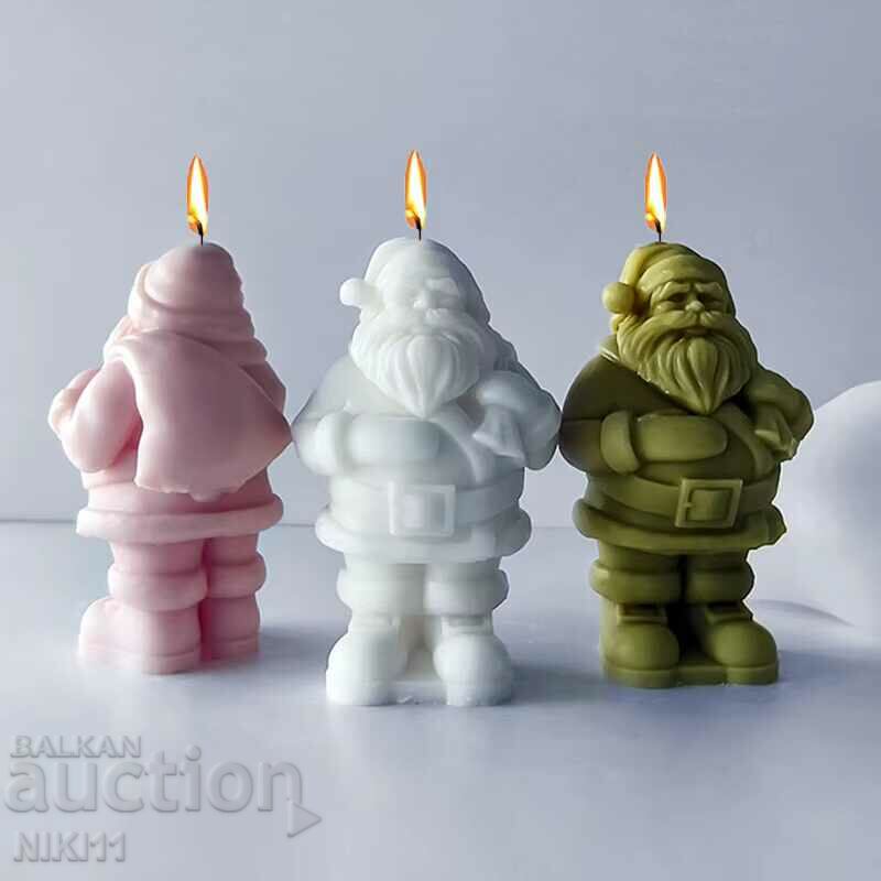 Licitație Formă din silicon Moș Crăciun cu un sac de jucărie pentru lumânări Licitație Formă din silicon Moș Crăciun cu un sac de jucărie pentru lumânări