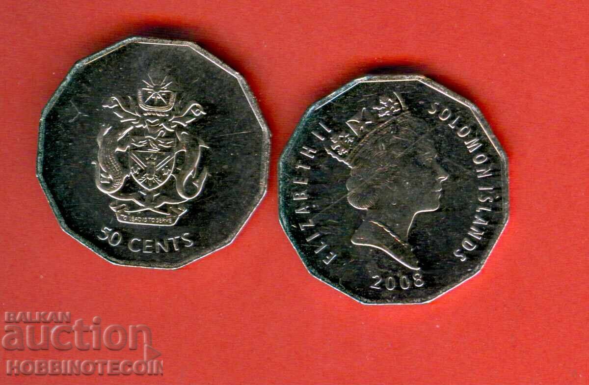 INSULELE SOLOMON SOLOMON ISL 0,50 $ 50 emisiune 2008 NOU UNC INSULELE SOLOMON SOLOMON ISL 0,50 $ 50 emisiune 2008 NOU UNC