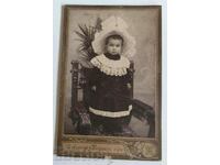 . 1904 CHILD GIRL BABY OLD PHOTO PHOTO CARDBOARD