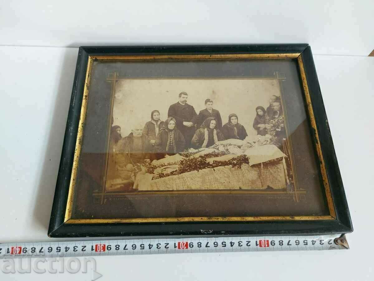 . 1892 FUNERAL OLD PHOTO PHOTOGRAPH FRAME GLASS - 5