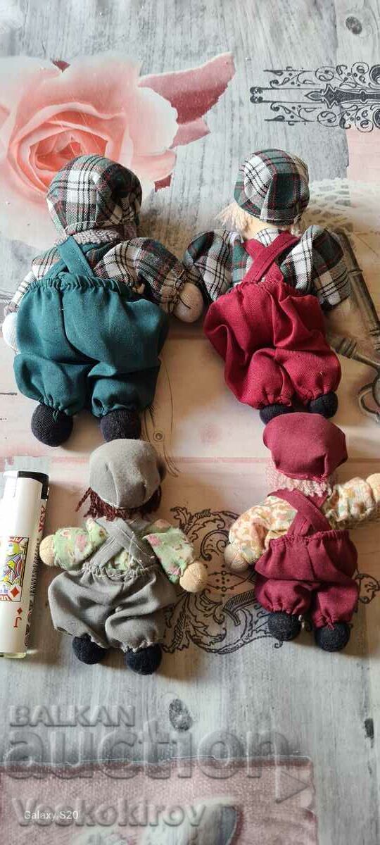 Papusi textil/portelan Papusi textil/portelan