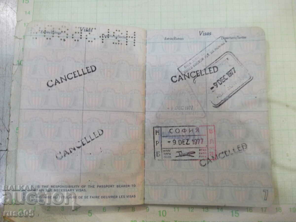 Delivery of Old American passport Delivery of Old American passport