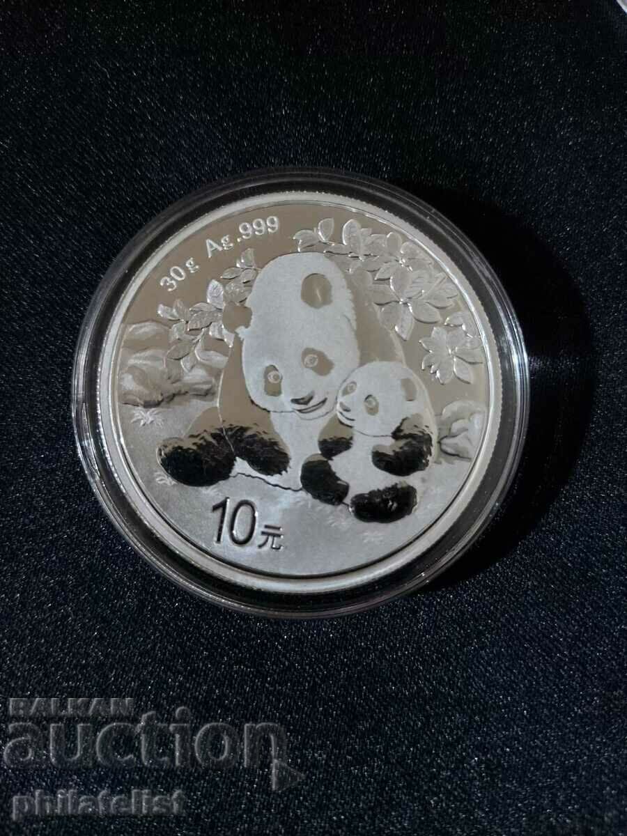 Auction China - 10 Yuan - Panda 2024 - Silver Coin 30 grams UNC Auction China - 10 Yuan - Panda 2024 - Silver Coin 30 grams UNC