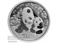 China - 10 Yuan - Panda 2024 - Monedă de argint 30 grame UNC