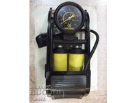 "Zhufeng" two-piston foot tire pump working