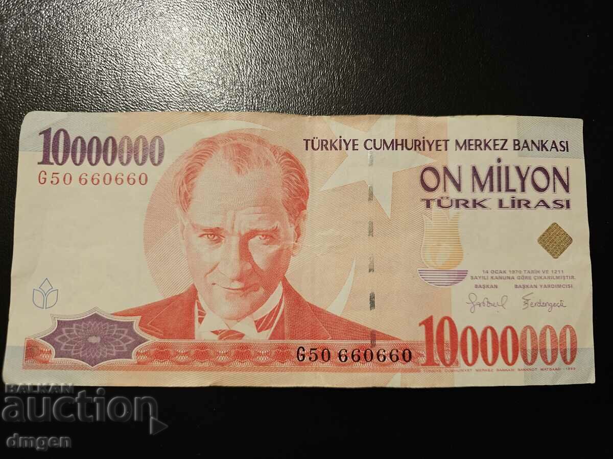 10 milioane lire turcești SN 660 660 repetitor