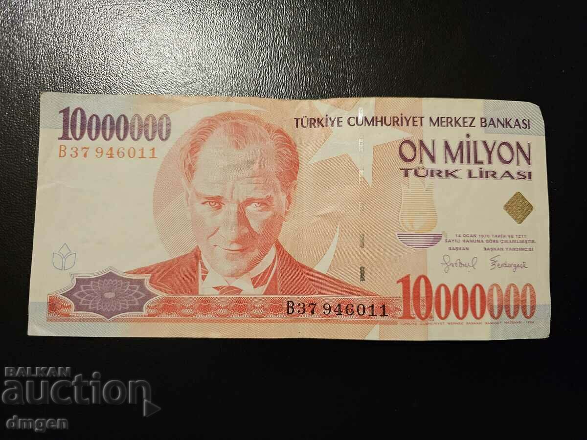 10 million Turkish liras