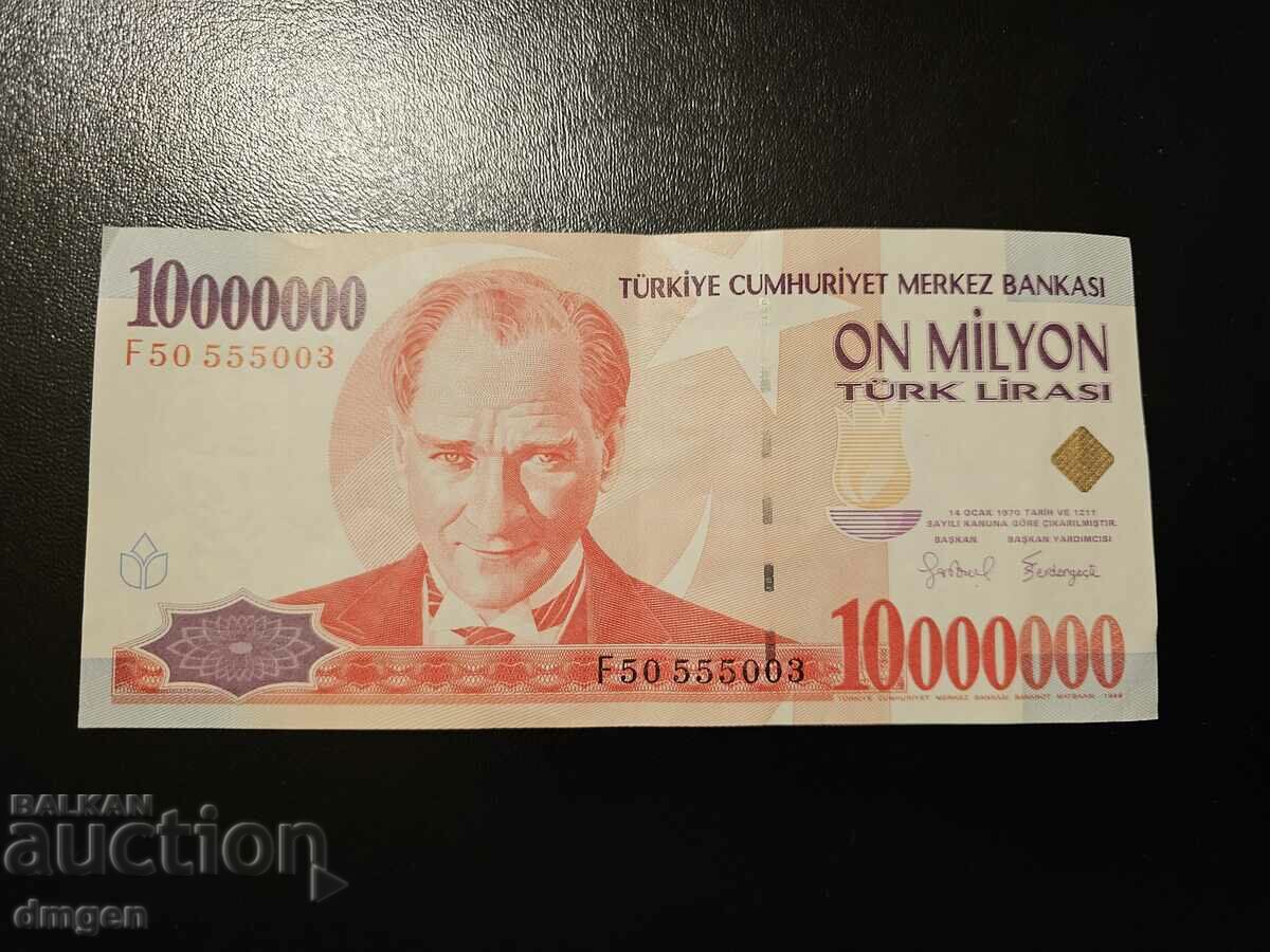 10 milioane de lire turcești